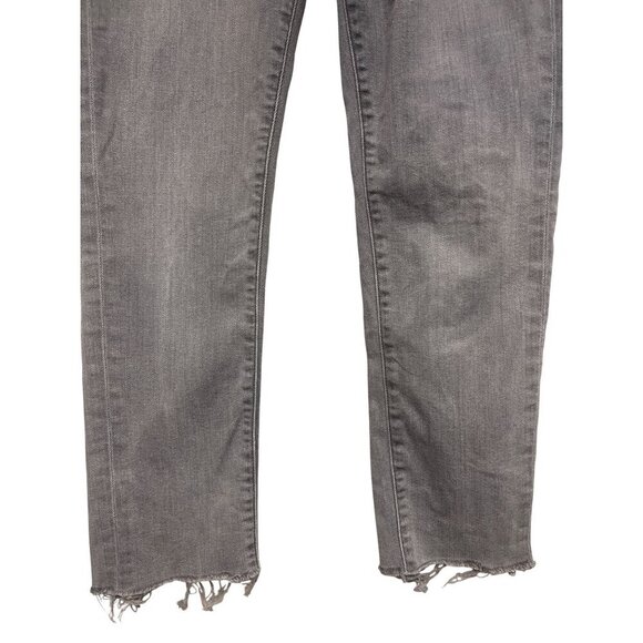 Paige Women's Skyline Ankle Peg Raw Hem Grey Denim Jeans Size 27 - Picture 2 of 10